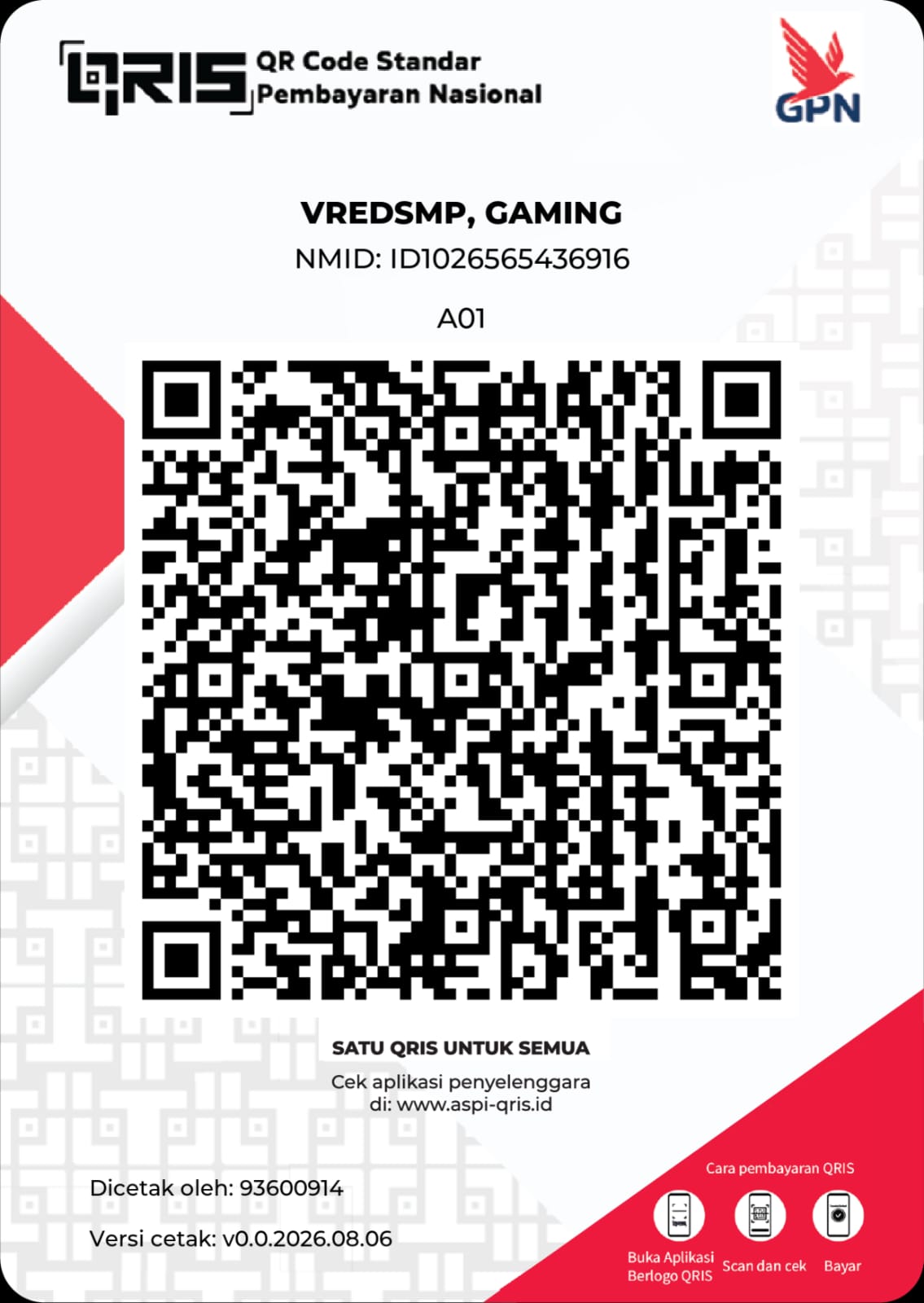 QRIS Payment QR Code